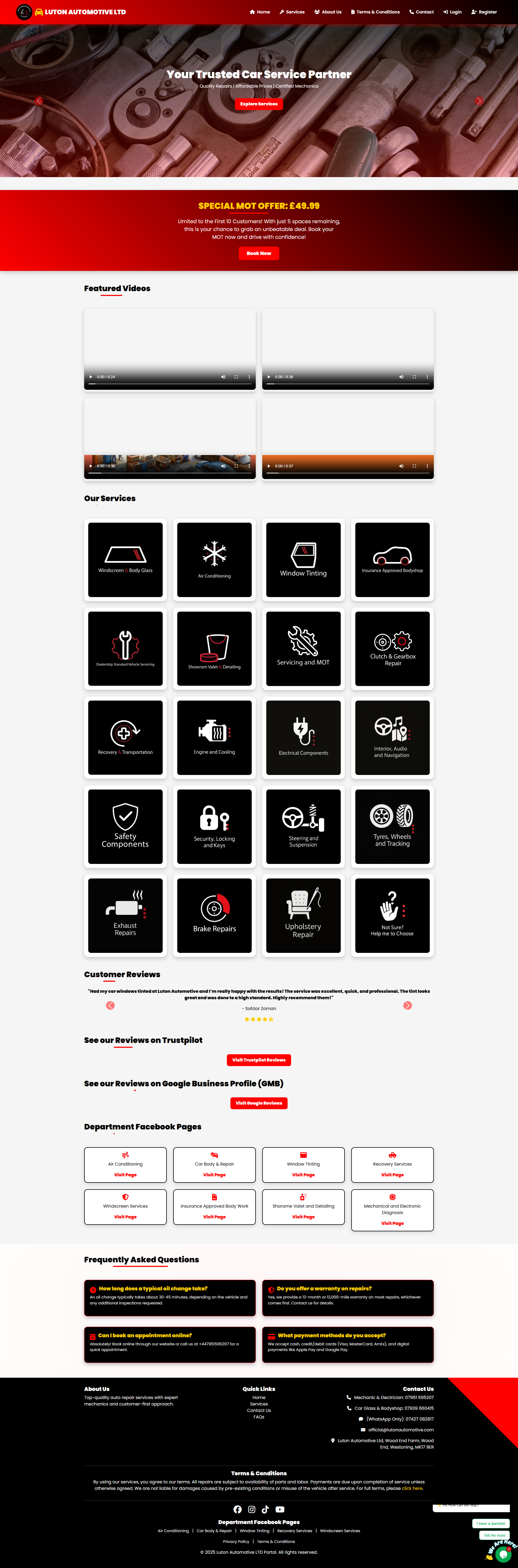 Luton Automotive - Business Website Development Services by TechsBlitz