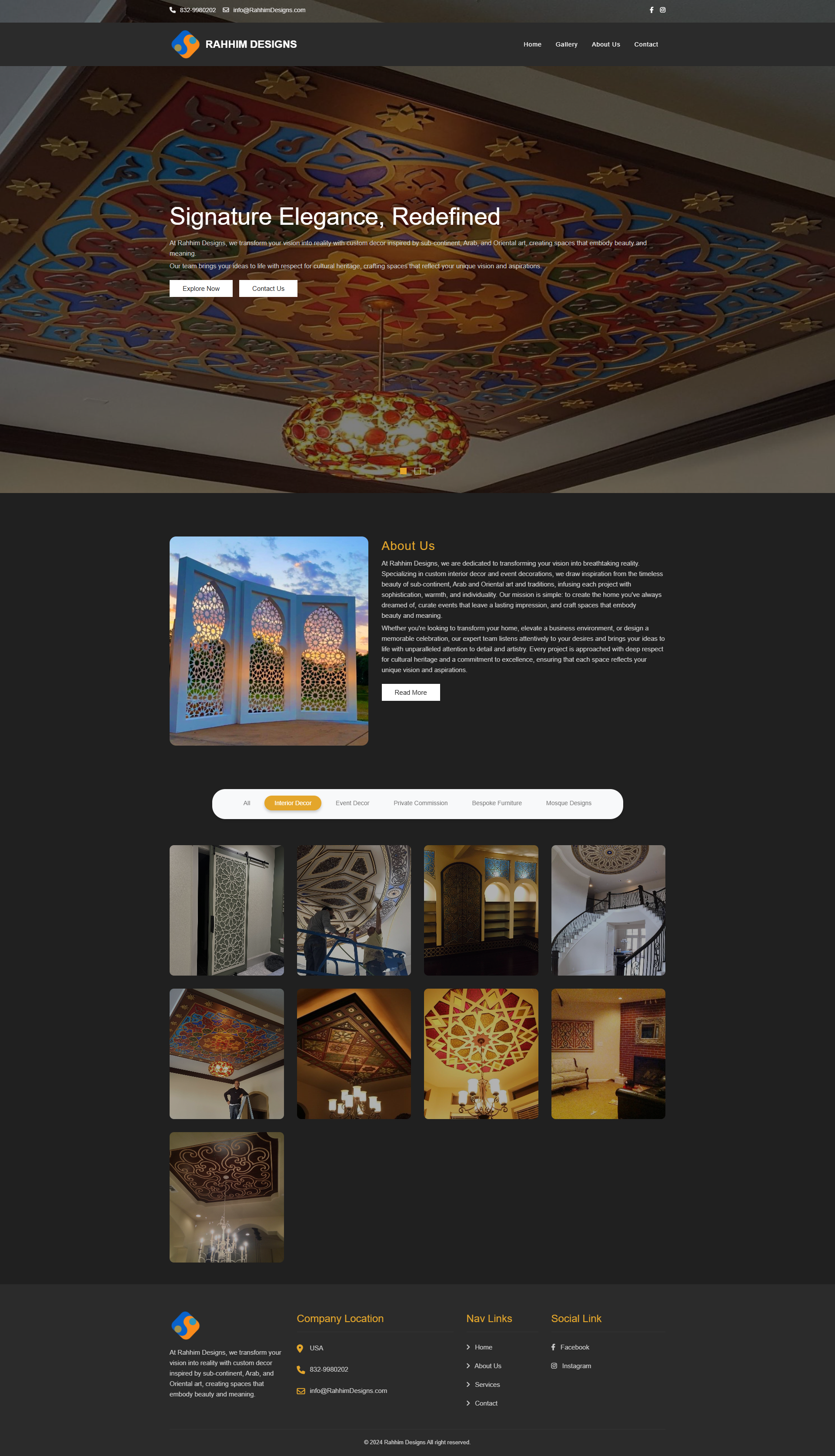 Rahhim Designs - Creative Design Agency Portfolio Website by TechsBlitz